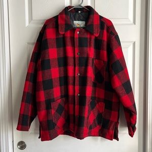 Mountain Buffalo Plaid Wool Blend Shacket / SZ‎ L
